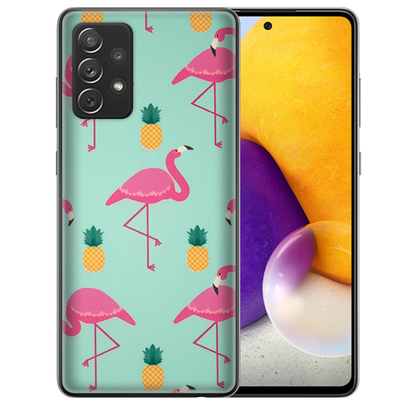 Skin Samsung Galaxy A72 5G - Sticker Mobster Autoadeziv Pentru Spate - Flamingo