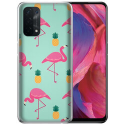 Skin Oppo A74 5G - Sticker Mobster Autoadeziv Pentru Spate - Flamingo
