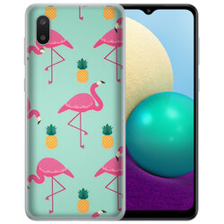 Skin Samsung Galaxy M02 - Sticker Mobster Autoadeziv Pentru Spate - Flamingo