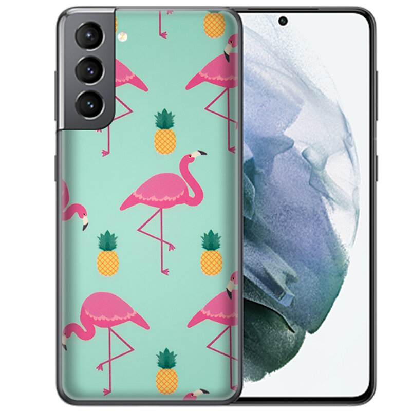 Skin Samsung Galaxy S21 5G - Sticker Mobster Autoadeziv Pentru Spate - Flamingo