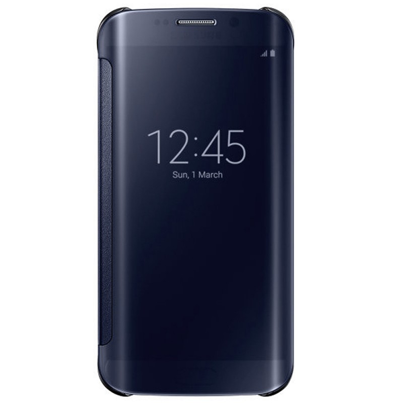 Husa Originala Samsung Galaxy S6 Edge G925 Clear View Cover Negru
