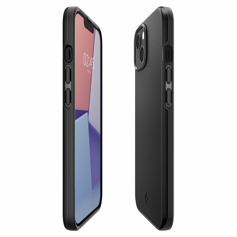 Husa iPhone 13 Spigen Thin Fit, Black