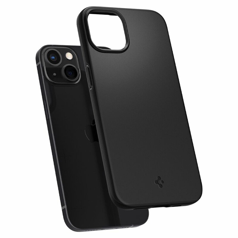 Husa iPhone 13 Spigen Thin Fit, Black