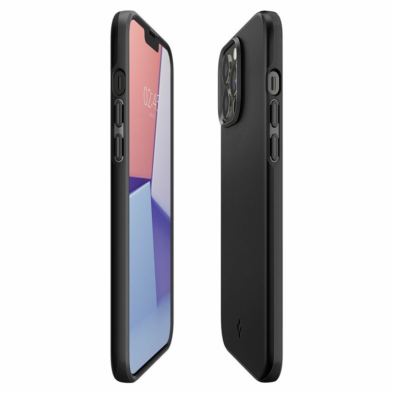 Husa iPhone 13 Pro Spigen Thin Fit, Black