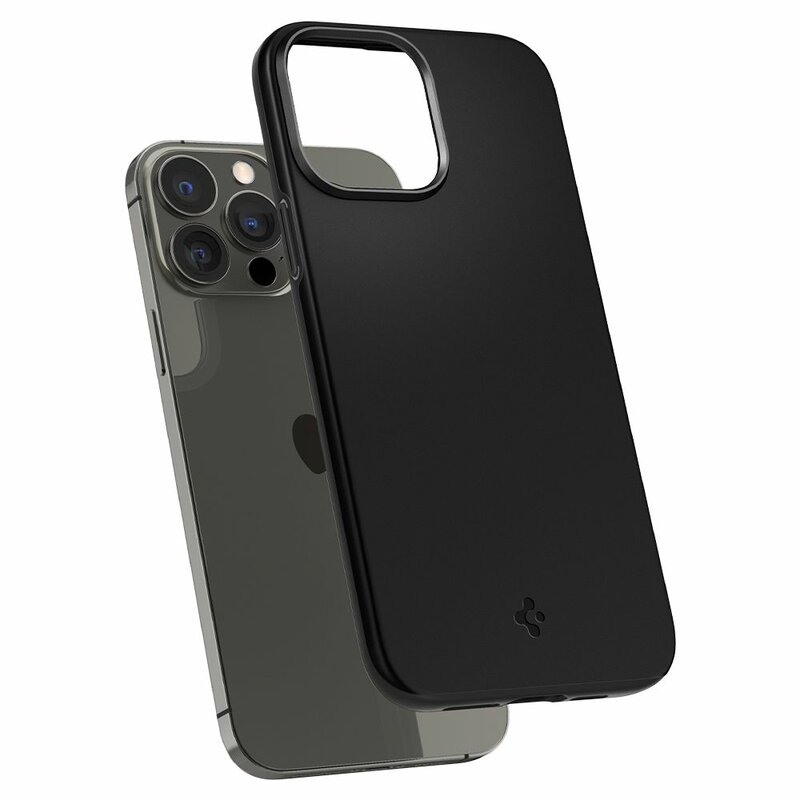 Husa iPhone 13 Pro Spigen Thin Fit, Black