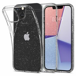 Husa iPhone 13 Spigen Liquid Crystal Glitter, Crystal Quartz