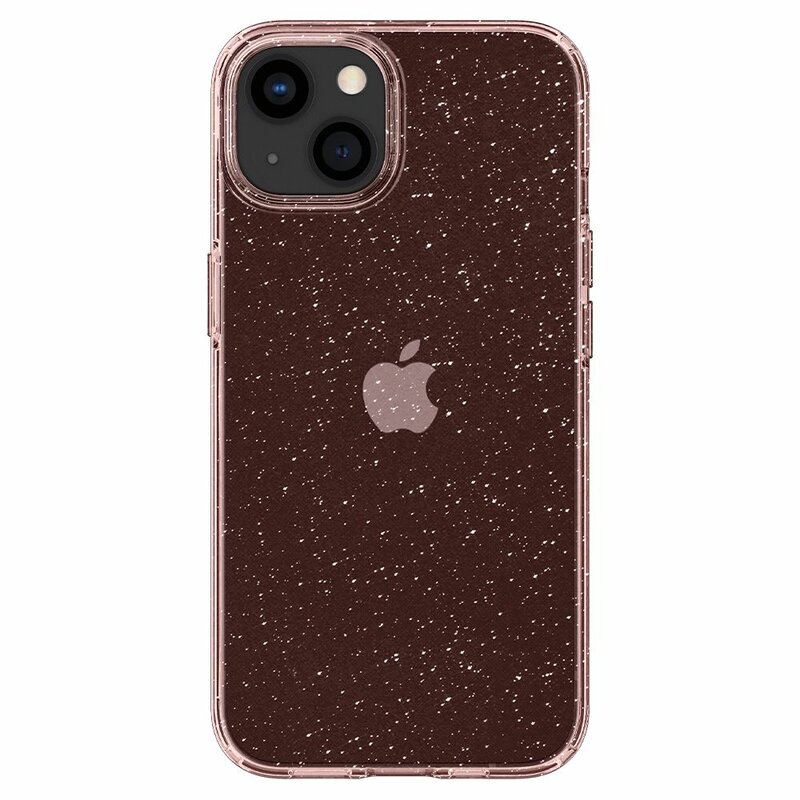Husa iPhone 13 Spigen Liquid Crystal Glitter, Rose Quartz
