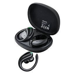 Casti wireless alergare USAMS YT07, Bluetooth earbuds sport, negru