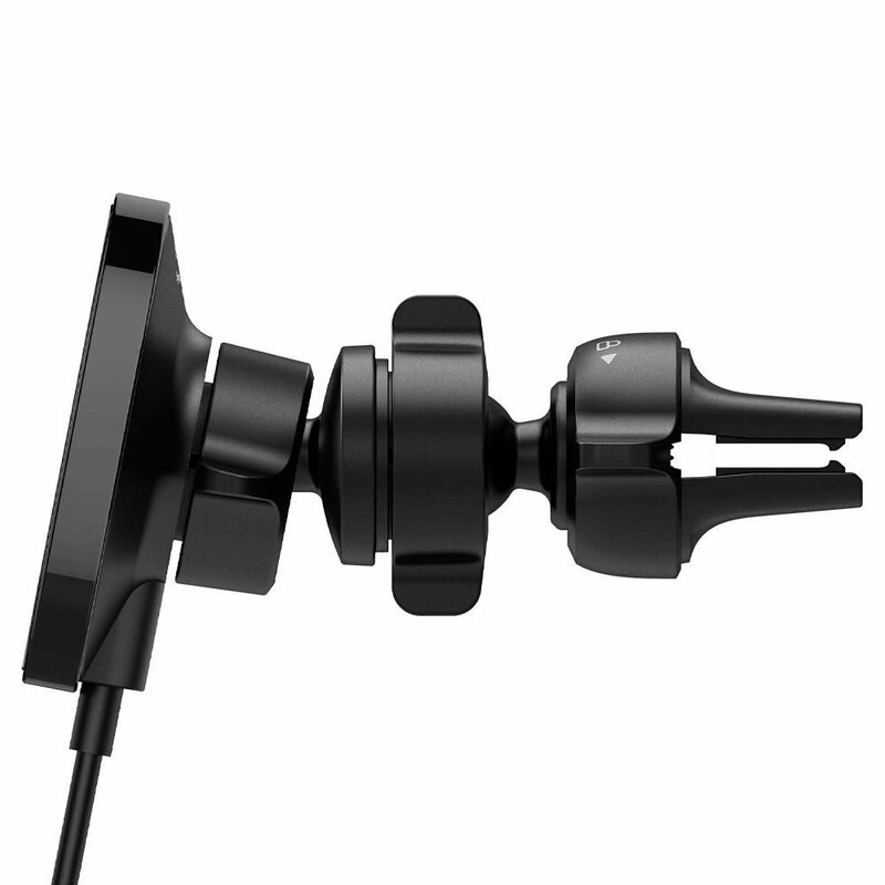 Suport auto Spigen ITS12W, incarcator wireless MagSafe, negru