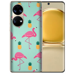 Skin Huawei P50 - Sticker Mobster Autoadeziv Pentru Spate - Flamingo
