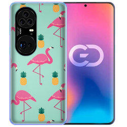 Skin Huawei P50 Pro - Sticker Mobster Autoadeziv Pentru Spate - Flamingo