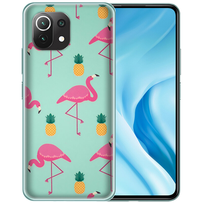 Skin Xiaomi Mi 11 Lite 5G - Sticker Mobster Autoadeziv Pentru Spate - Flamingo