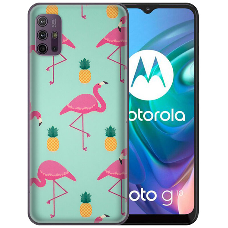 Skin Motorola Moto G10 - Sticker Mobster Autoadeziv Pentru Spate - Flamingo
