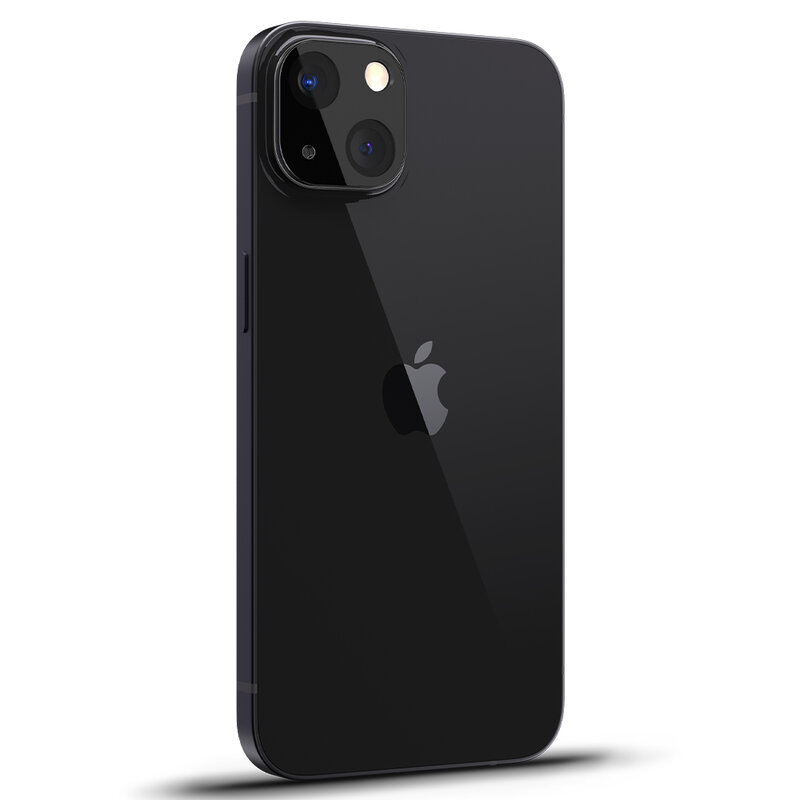 [Pachet 2x] Folie sticla camera iPhone 13 Spigen Glas.tR Optik, negru