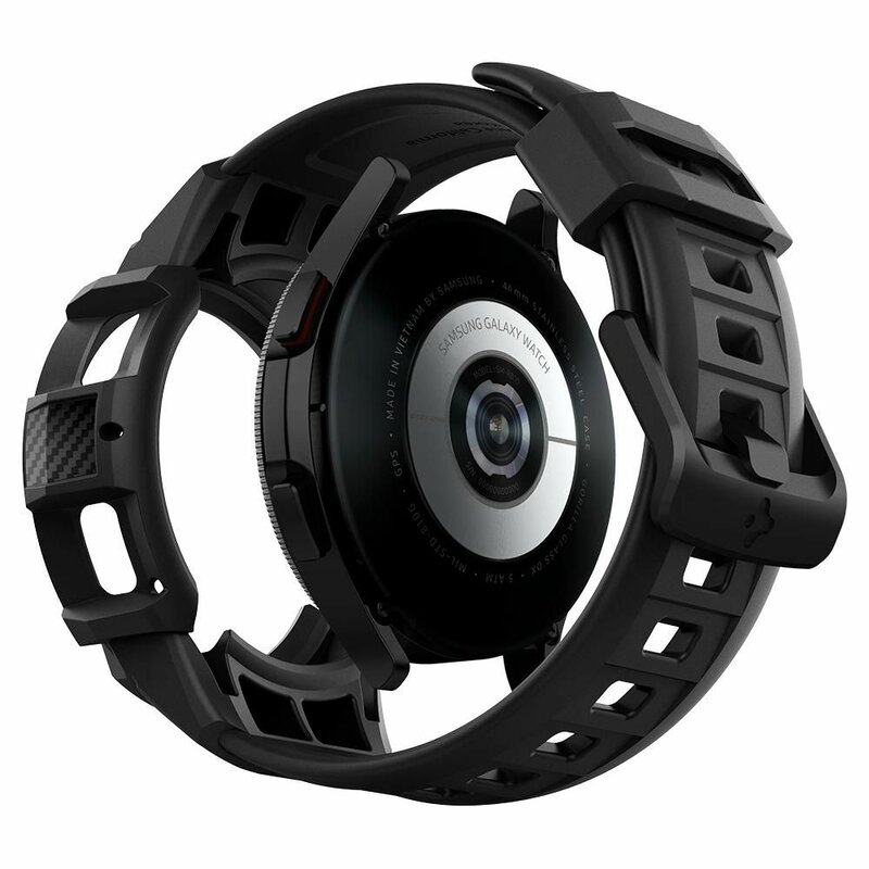 [Pachet husa + curea] Samsung Galaxy Watch4 Classic 46mm Spigen Rugged Armor Pro - Charcoal Grey