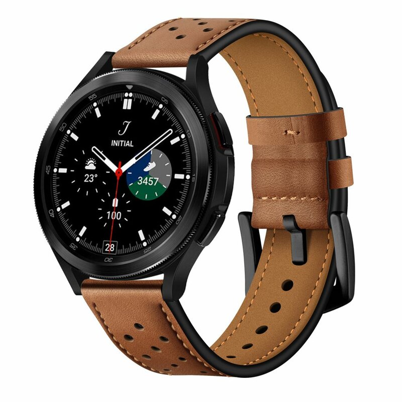 Curea Samsung Galaxy Watch4 40mm Tech-Protect Leather, maro