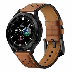 Curea Samsung Galaxy Watch4 Classic 42mm Tech-Protect Leather, maro