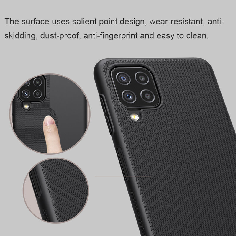 Husa Samsung Galaxy A22 4G Nillkin Super Frosted Shield, negru