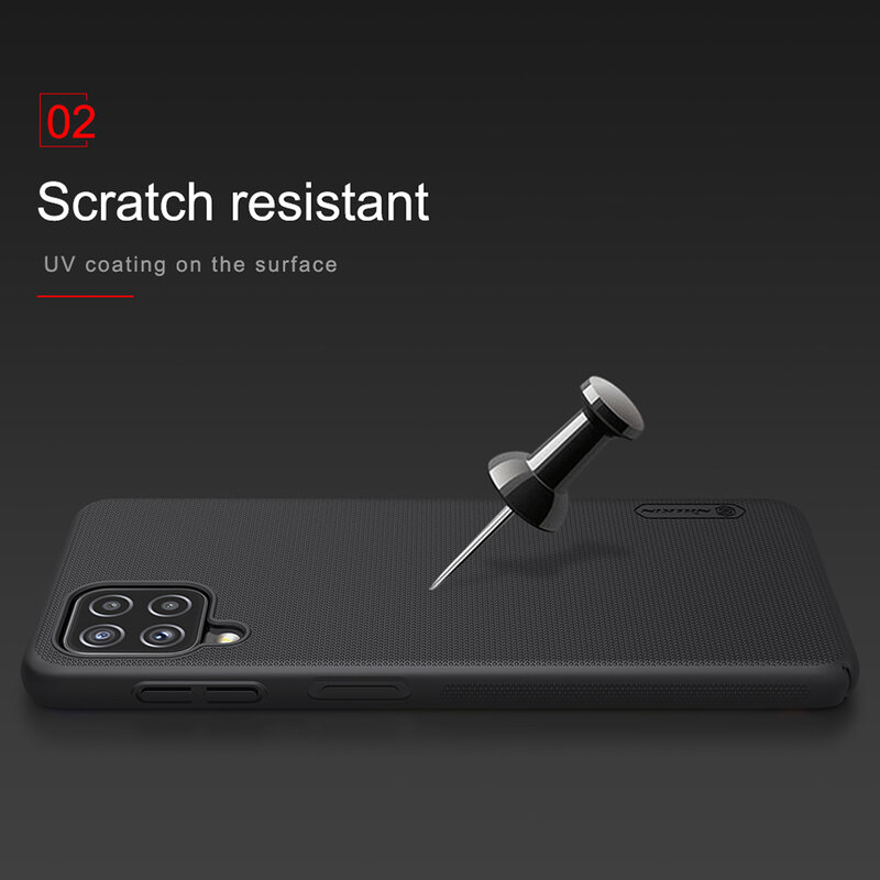 Husa Samsung Galaxy A22 4G Nillkin Super Frosted Shield, negru