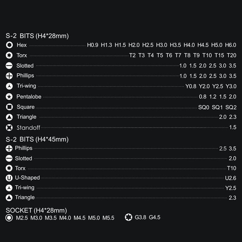 Set surubelnite precizie profesionale 73in1 Jakemy JM-8172