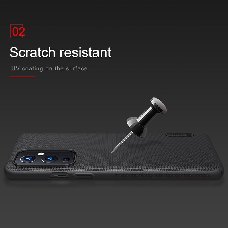 Husa OnePlus 9 Nillkin Super Frosted Shield, negru