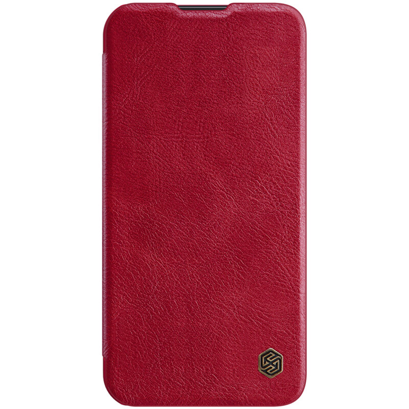 Husa iPhone 13 Pro Max Nillkin QIN PRO Leather, rosu