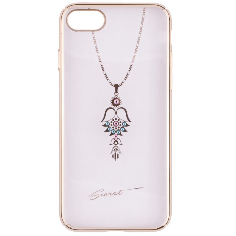 Husa iPhone 7 iSecret Necklace - Pink and Turquoise