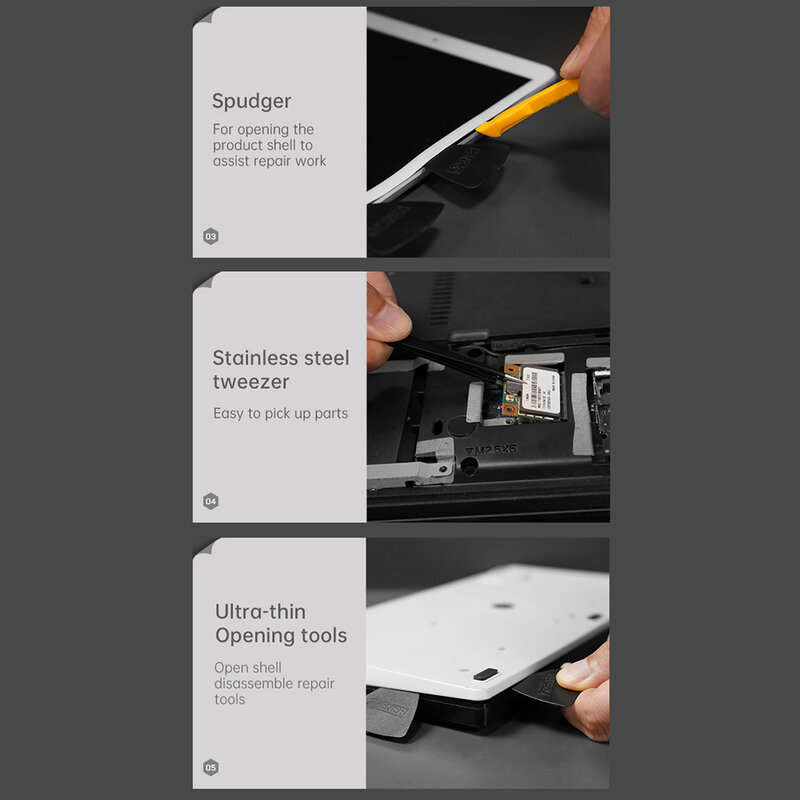 Set biti profesionali + accesorii service GSM 145in1 Jakemy JM-8183