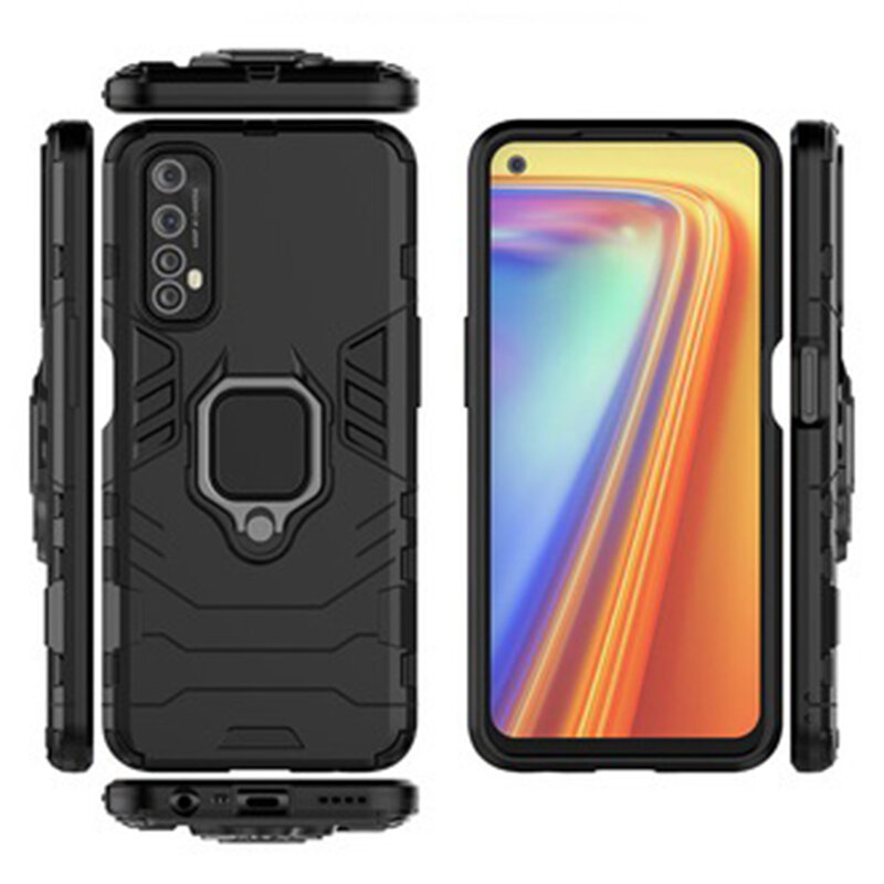 Husa Realme 7 Techsuit Silicone Shield, negru