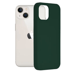 Husa iPhone 13 mini Techsuit Soft Edge Silicone, verde inchis