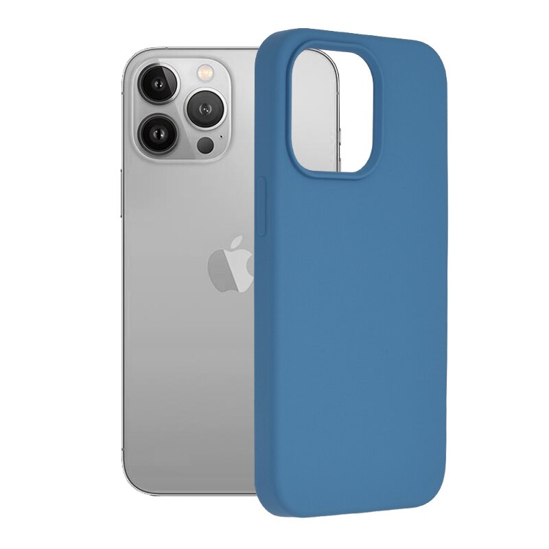Husa iPhone 13 Pro Techsuit Soft Edge Silicone, albastru