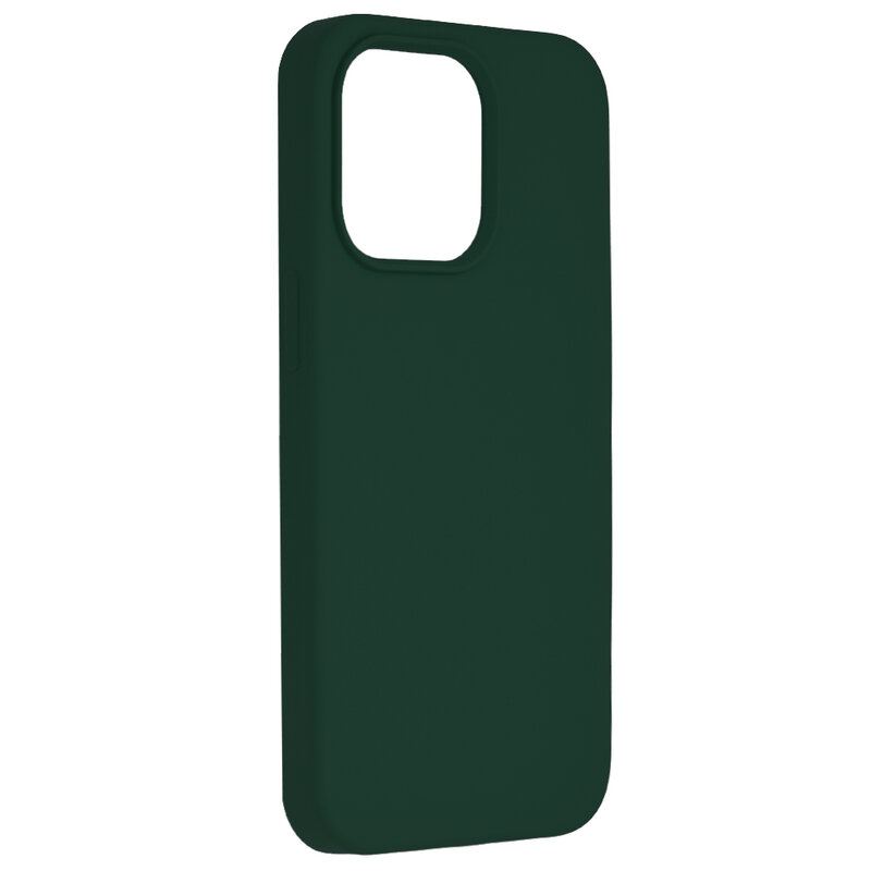 Husa iPhone 13 Pro Techsuit Soft Edge Silicone, verde inchis
