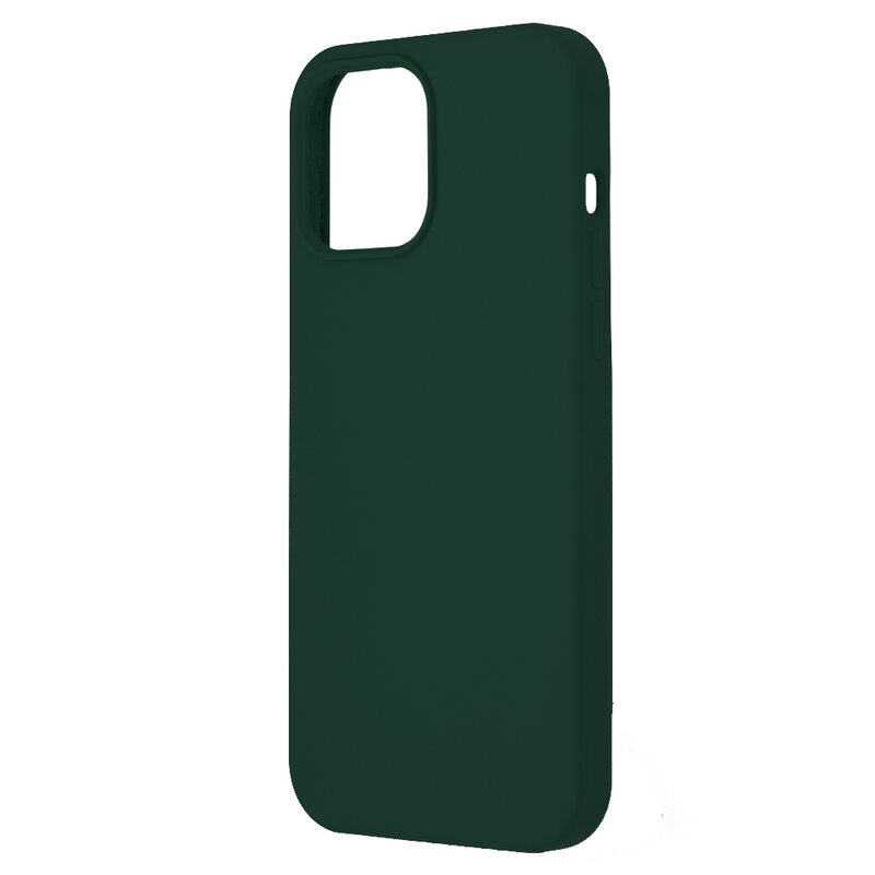 Husa iPhone 13 Pro Max Techsuit Soft Edge Silicone, verde inchis