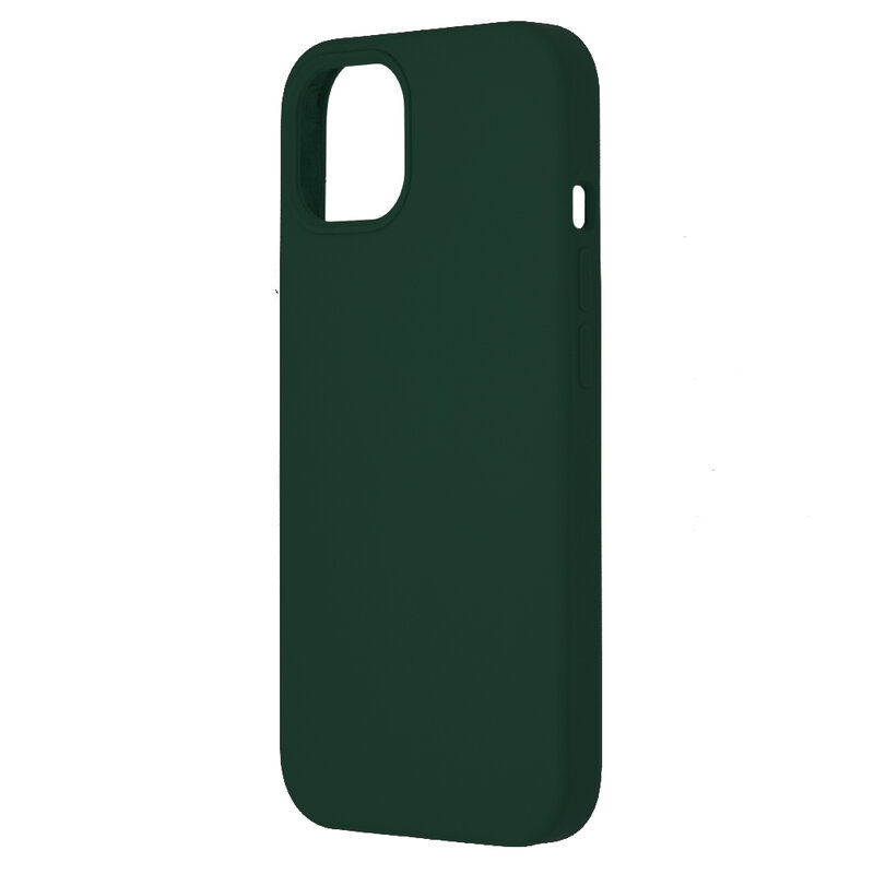 Husa iPhone 13 Techsuit Soft Edge Silicone, verde inchis