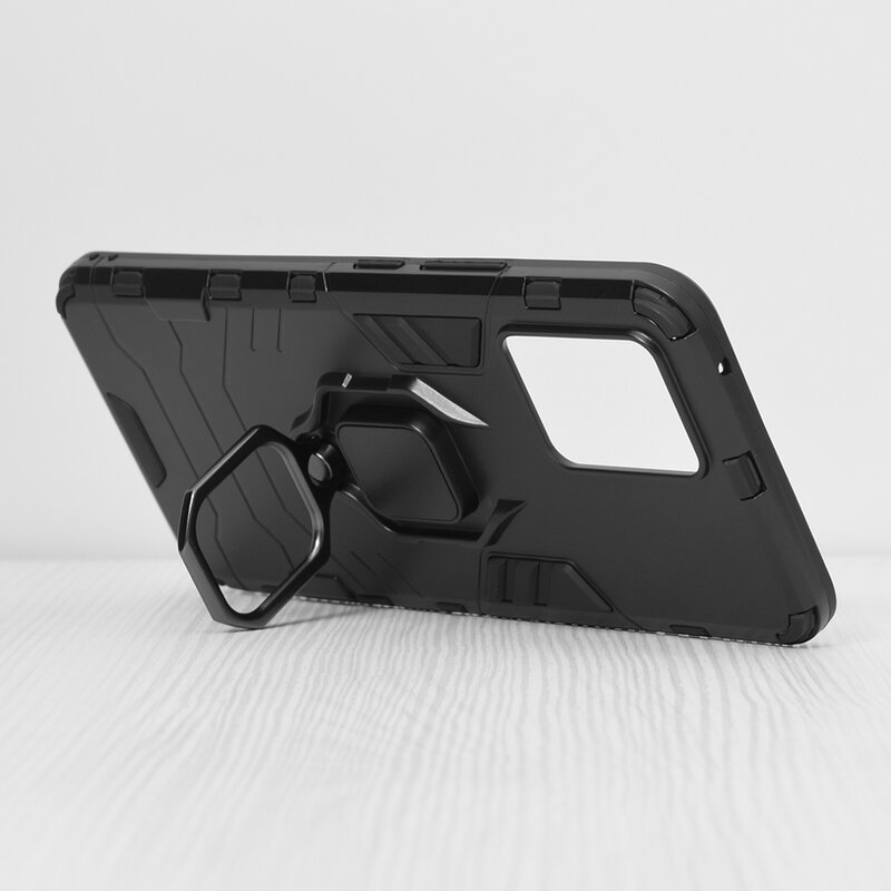 Husa Realme 8 Techsuit Silicone Shield, negru