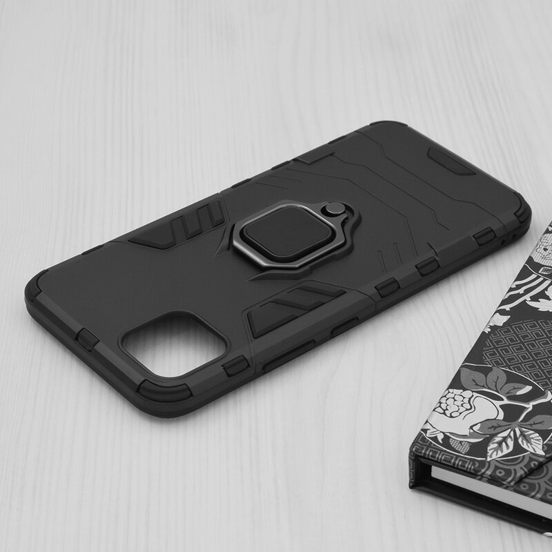 Husa Realme C11 Techsuit Silicone Shield, negru