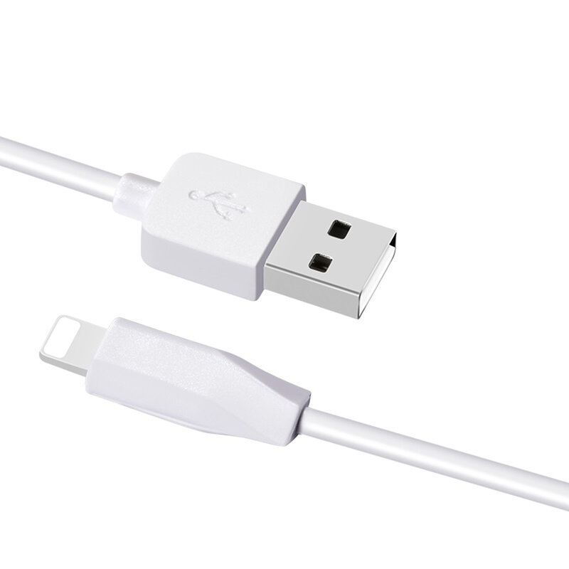 Cablu de date iPhone Lightning 2.4A Hoco X1, 2m, alb