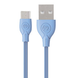 Cablu de date Micro-USB WK Design Ultra Speed Cu Lungimea de 1.0M - Albastru