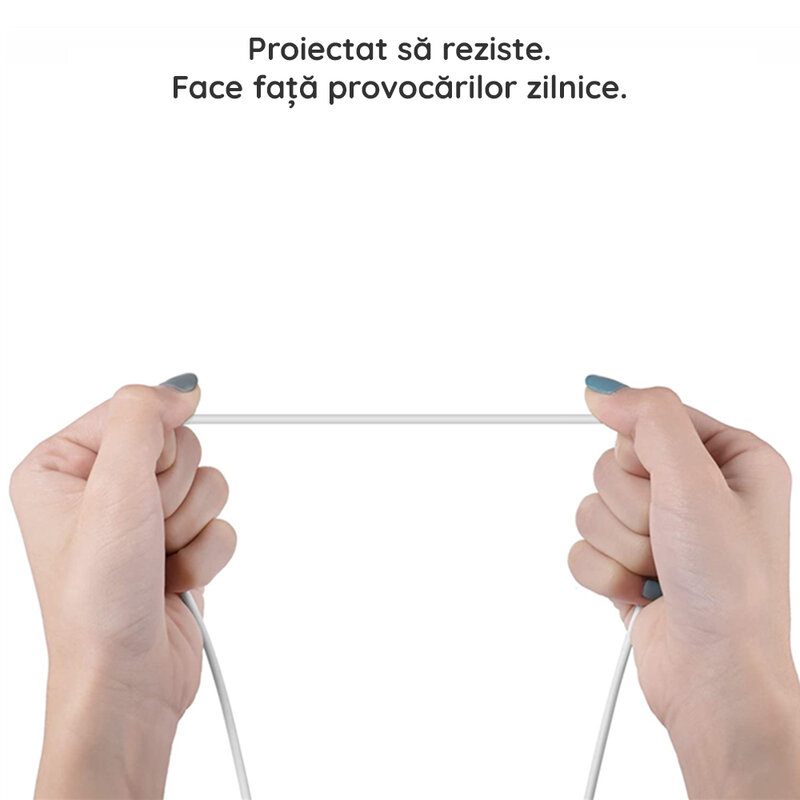 Cablu de date Lightning LDNIO SY-03 100CM 2.1A - Alb