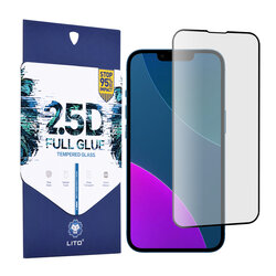 Folie sticla iPhone 13 mini Lito 2.5D Full Glue, negru