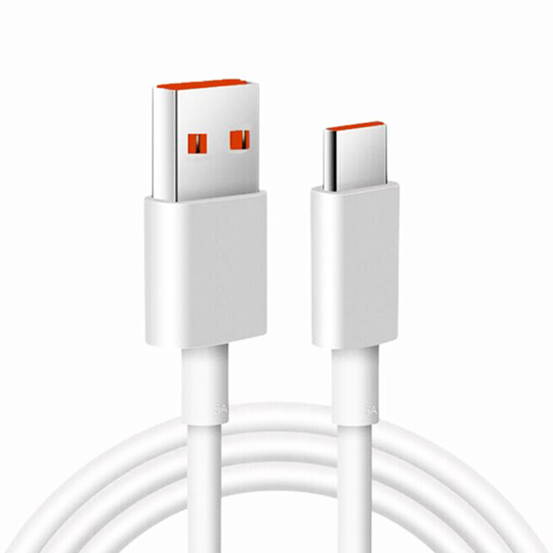 Cablu de date Type-C Xiaomi original Fast Charge 5A, 1m, alb, bulk