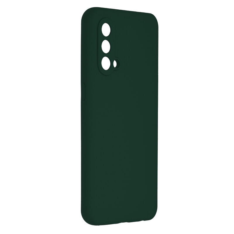 Husa OnePlus Nord CE 5G Techsuit Soft Edge Silicone, verde inchis