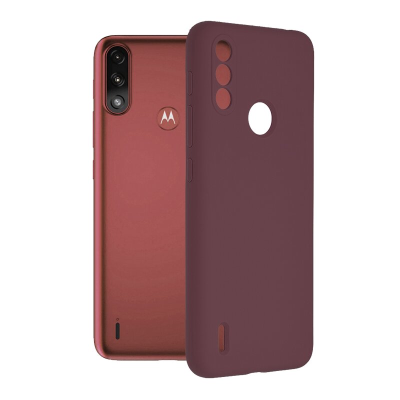Husa Motorola Moto E7 Power Techsuit Soft Edge Silicone, violet