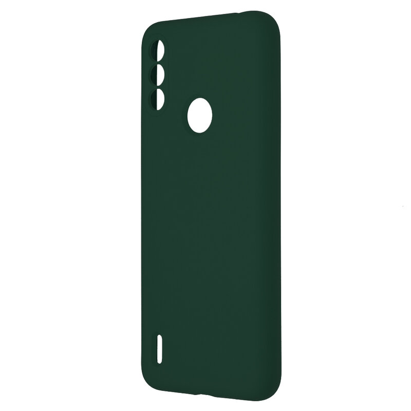 Husa Motorola Moto E7 Power Techsuit Soft Edge Silicone, verde inchis