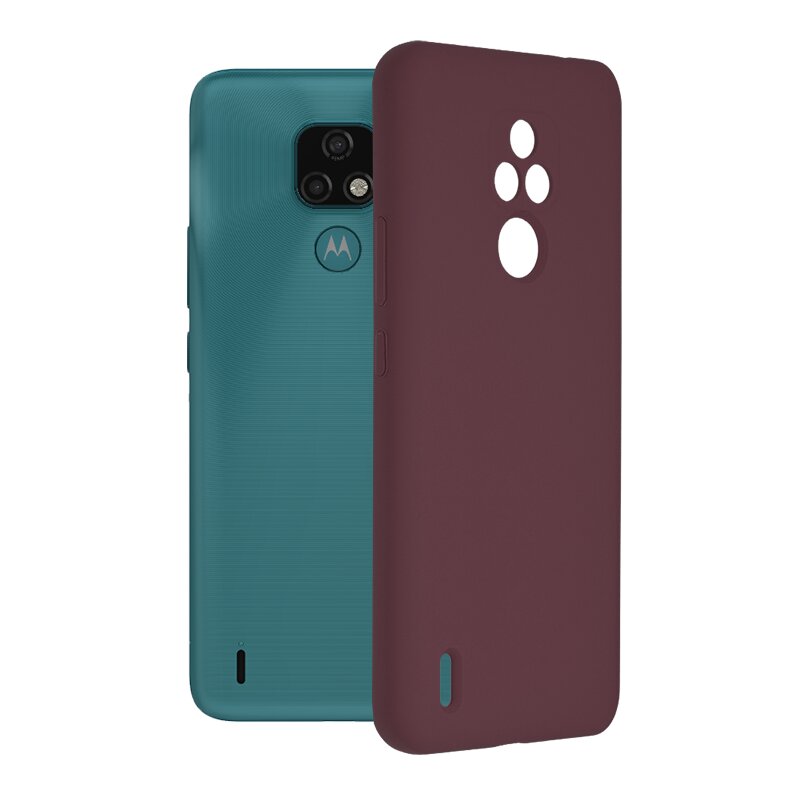 Husa Motorola Moto E7 Techsuit Soft Edge Silicone, violet