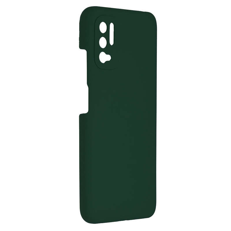 Husa Xiaomi Poco M3 Pro 5G Techsuit Soft Edge Silicone, verde inchis