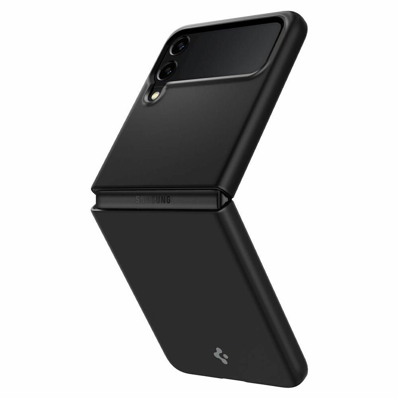 Husa Samsung Galaxy Z Flip3 5G Spigen Air Skin, negru