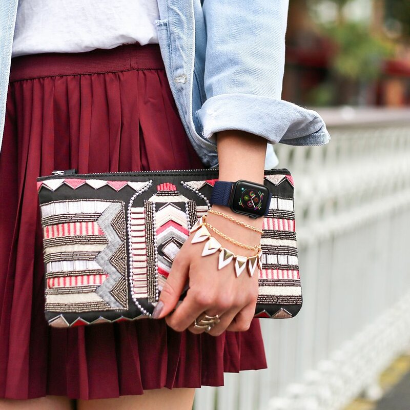 Curea Apple Watch 4 44mm Tech-Protect Mellow, bleumarin