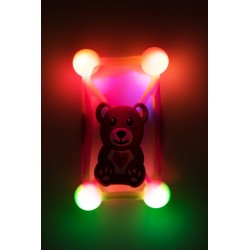 Husa universala pentru telefoane intre 4.5 - 6 inch - Model Bear Light Up