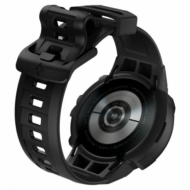 [Pachet husa + curea] Samsung Galaxy Watch4 44mm Spigen Rugged Armor Pro, gri